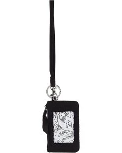 Vera Bradley Bag and Travel Accessories Microfiber Zip ID Case and Lanyard Combo