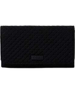 Vera Bradley Wallets Microfiber Trifold Clutch Wallet with RFID Protection
