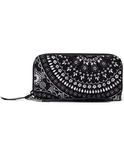 Vera Bradley Handbags Cotton Accordion Wristlet with RFID Protection