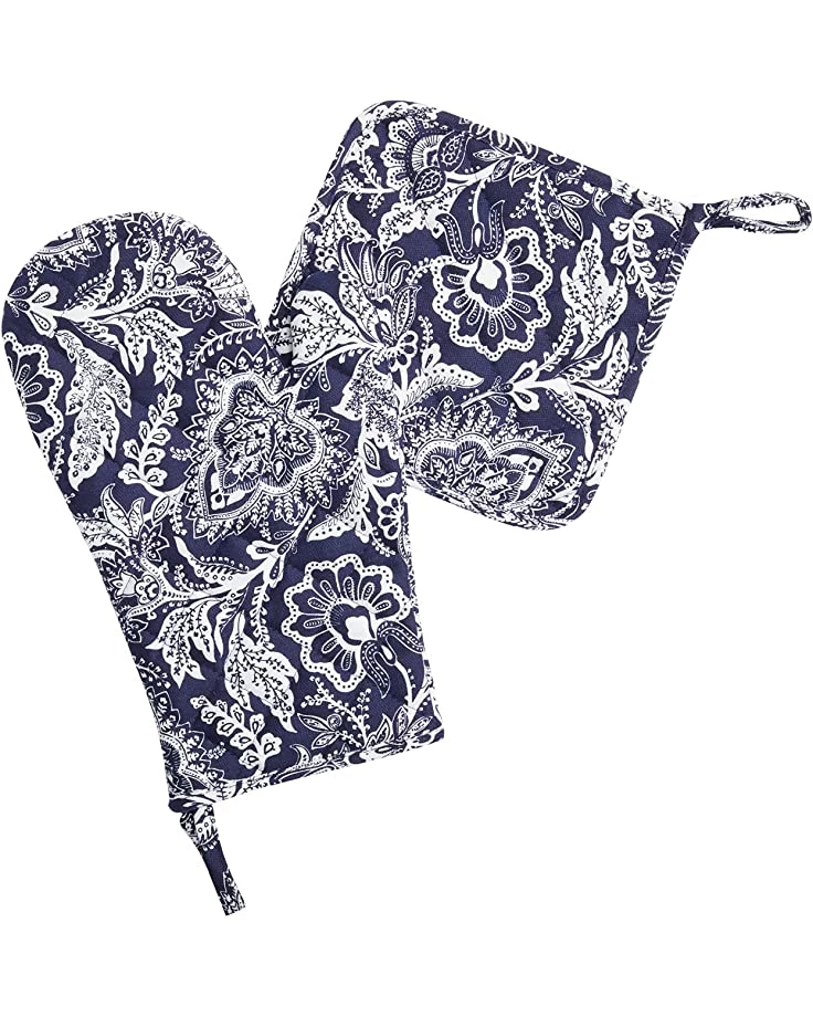 Vera Bradley Kitchen Cotton Pot Holder & Oven Mitt Set 1 Vera Bradley Kitchen Cotton Pot Holder & Oven Mitt Set