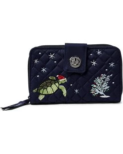Vera Bradley Wallets Cotton Turnlock Wallet with RFID Protection -Vera Bradley Shop 71jtbEvF3LL. AC SR736920
