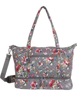 Vera Bradley Duffle Bags Cotton Deluxe Travel Tote Travel Bag