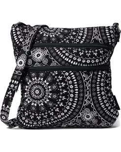 Vera Bradley Handbags Cotton Triple Zip Hipster Crossbody Purse