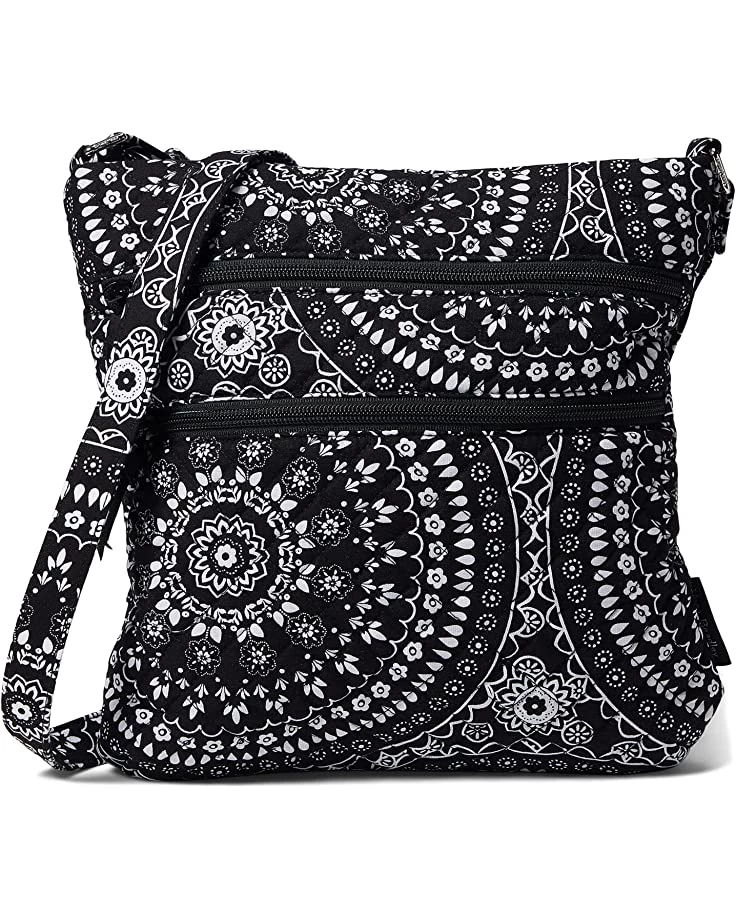Vera Bradley Handbags Cotton Triple Zip Hipster Crossbody Purse 1 Vera Bradley Handbags Cotton Triple Zip Hipster Crossbody Purse