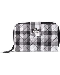Vera Bradley Wallets Cotton Turnlock Wallet with RFID Protection -Vera Bradley Shop 81k435aQabL. AC SR736920