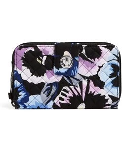 Vera Bradley Wallets Cotton Turnlock Wallet with RFID Protection
