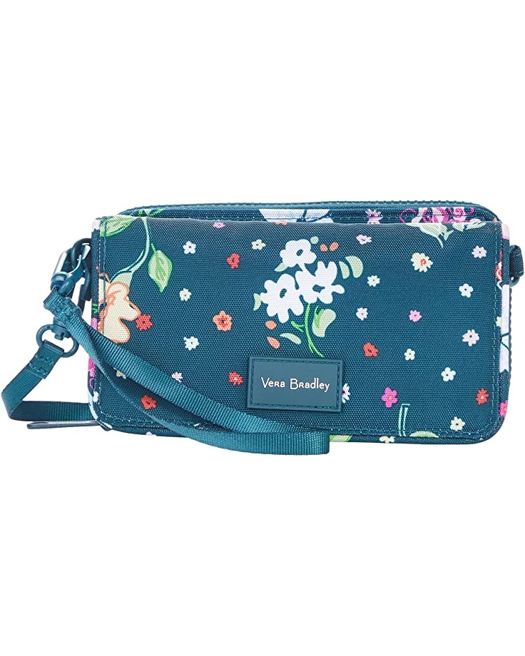 Vera Bradley Handbags Recycled Lighten Up Reactive Compact Crossbody Purse with RFID Protection 1 Vera Bradley Handbags Recycled Lighten Up Reactive Compact Crossbody Purse with RFID Protection