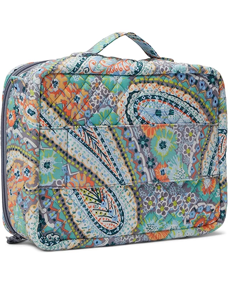 Vera Bradley Bag and Travel Accessories Cotton Grand Vanity Toiletry Makeup Organizer Case 2 Vera Bradley Bag and Travel Accessories Cotton Grand Vanity Toiletry Makeup Organizer Case - Image 2